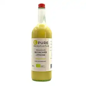 Ingwersaft Pure Ginger, hochwertiger peruanische Bio-Ingwer 1L