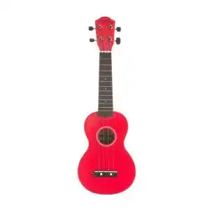 Baton-Rouge-Ukulele Baton Rouge Ukulele Noir, Rot-mit Tasche