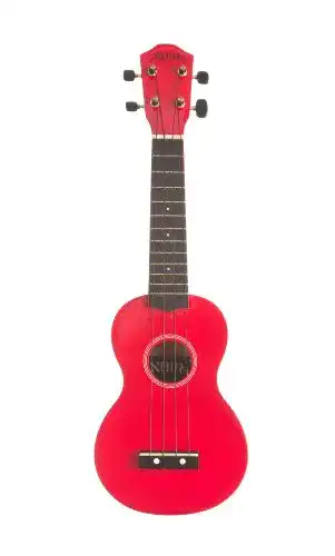Baton-Rouge-Ukulele Baton Rouge Ukulele Noir, Rot-mit Tasche