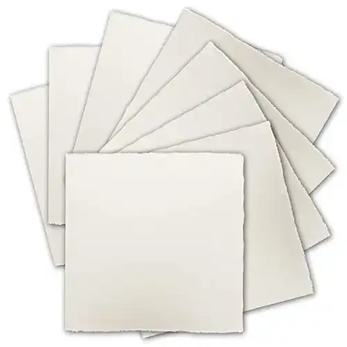 Büttenpapier NEUSER PAPIER 25x Quadratische Einzel-Karten