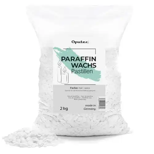 Paraffinwachs Oputec 2KG Pastillen für Kerzen: Weiß