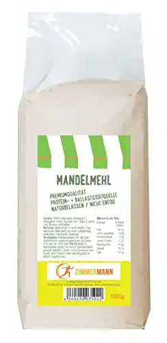 Mandelmehl Zimmermann 1000g – naturbelassen – nicht entölt
