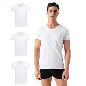 Unterhemd Herren Burnell & Son mit V-Ausschnitt 3er Pack
