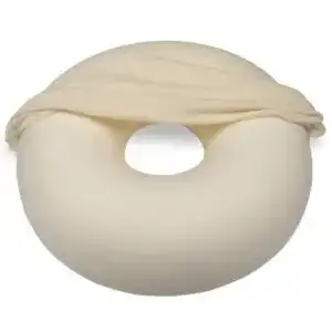 Sitzring Kurt Kempert m. Frotteebezug, 45cm Durchm. x8cm, weiß