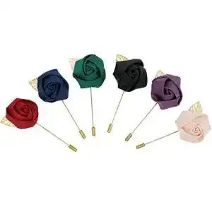 Boutonniere BaiJ Anstecknadel Brosche Herren,6er Pack Lange Brosche