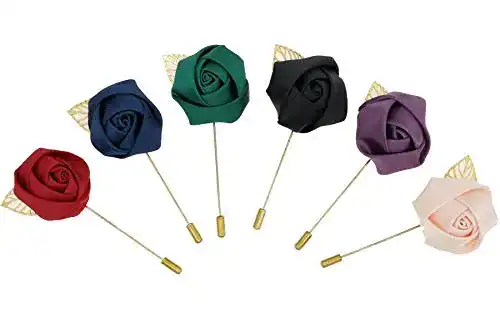 Boutonniere BaiJ Anstecknadel Brosche Herren,6er Pack Lange Brosche
