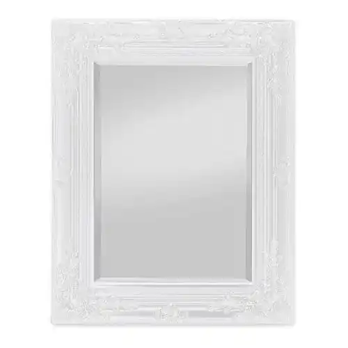 Barock-Spiegel Rococo by Casa Chic, 42×53 cm, Antik Weiß