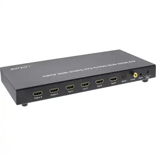 HDMI-Matrix 4×2 InLine 65011K HDMI Matrix Switch/Umschalter