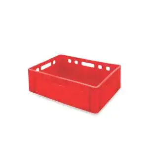 Fleischerkisten aidB Fleischerkasten E2 rot 600 x 400 x 200 mm