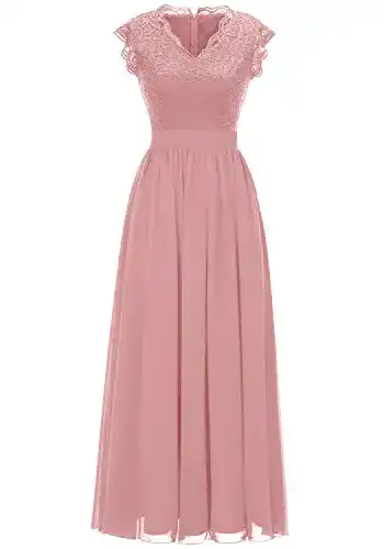Abendkleid lang Dressystar Damen Abendkleider Elegant für Hochzeit