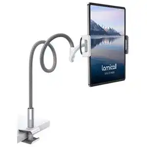 Tablet-Halterung Bett Lamicall Schwanenhals Tablet Halter, grau