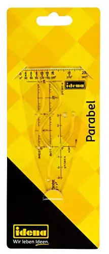 Parabelschablone Idena 602408 Parabel-Schablone, transparent