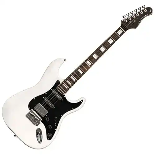Stagg-E-Gitarre Stagg SES-60 WHB Vintage S E-Gitarre
