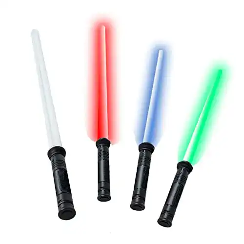 Lichtschwert tevenger 67 cm Laserschwert starr Sound 4-Fach