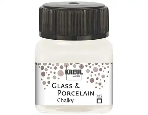 Glasfarbe Kreul 16631 Glass & Porcelain Chalky White Cotton