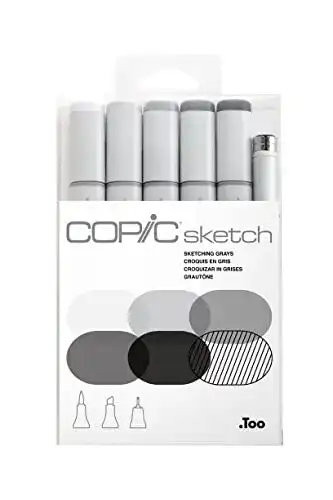 Copic-Marker COPIC Sketch Marker Set “Sketching Grays” mit 6 Farben