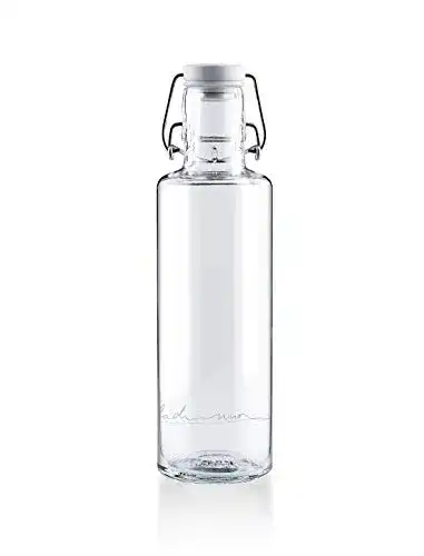 Trinkflasche-Glas soulbottles 0,6l • Einfach nur Wasser • Trinkflasche