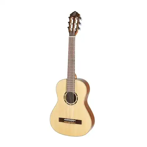 Linkshänder-Gitarre Ortega Guitars Konzertgitarre 1/2-Größe