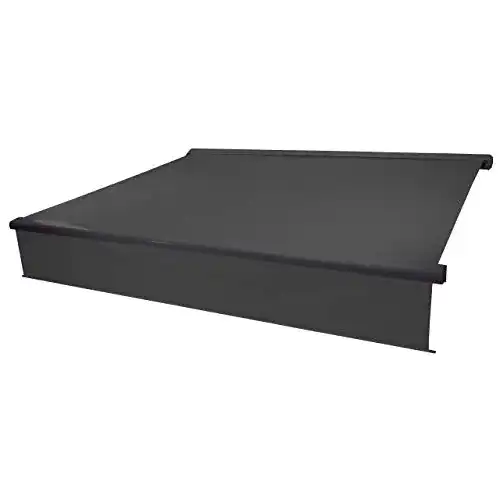 Vollkassettenmarkise 5x3m Mendler, elektrisch, Polyester anthrazit