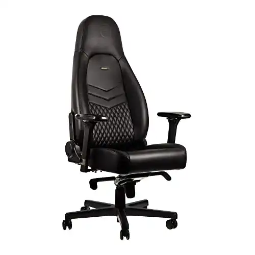Gaming-Stuhl noblechairs ICON Gaming Stuhl Schwarz, Leder