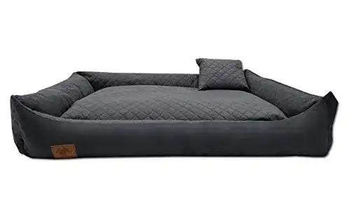 Hundebett für große Hunde Odolplusz XXL mit Wendekissen