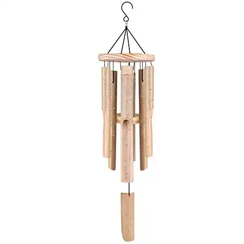Die beste Windspiel wavraging, 6 handgeschnitzte Bambus-Röhre, 83 cm 2026 Test Bestseller Windspiel wavraging, 6 handgeschnitzte Bambus-Röhre, 83 cm