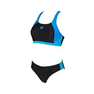 Bikini ARENA Damen Ren Two Pieces, Black-Pix Blue-Turqu, 38