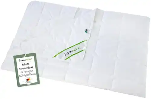 Leichte Bettdecke FrankNatur Sommerdecke Lyocell Tencel 135×200