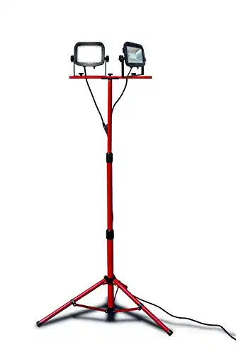 LED-Baustrahler mit Stativ Luceco Slimline LED Baustrahler 2 x 22 W