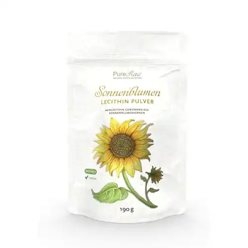 Lecithin-Pulver PureRaw Sonnenblumen Lecithin Pulver zum Kochen