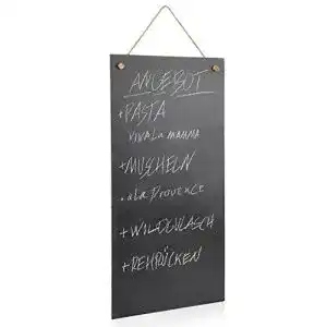 Schiefertafel Sänger mit Kreide für mehrere Personen aus Schiefer