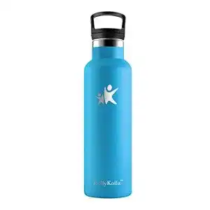 Edelstahl-Trinkflasche 1 Liter KollyKolla Thermoskanne 1L BPA Frei