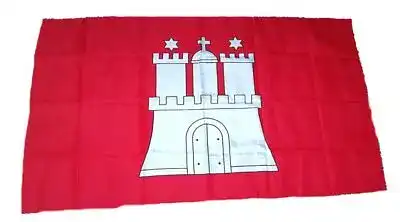 Hamburg-Flagge FahnenMax Fahne/Stockflagge Hamburg 30 x 45