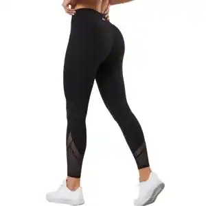 Sportleggings Yvette Sport Leggings Damen high Wasit mit Mesh