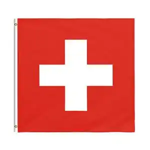 Schweiz-Flagge Star Cluster 90 x 90 cm quadratisch