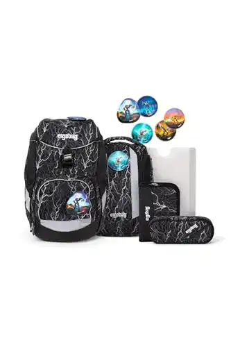 Ergobag-Schulranzen ergobag Pack Super ReflektBär Glow, 20 L