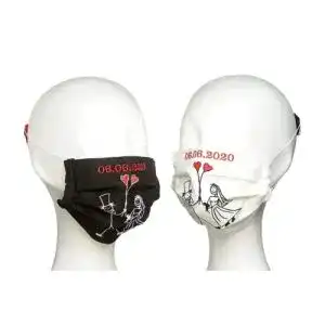 Mundschutz für Braut und Bräutigam SisterActs Edle Design