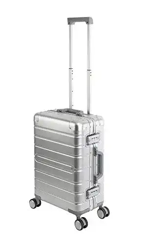 Aluminium-Koffer Travelhouse Oslo Alu Reisekoffer Silber Bordkoffer