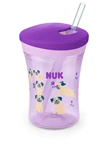 NUK-Flaschen NUK Action Cup Trinklernflasche, weicher Trinkhalm