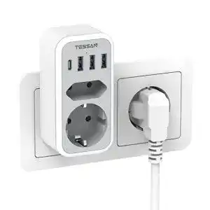 Tessan-USB-Steckdose TESSAN Doppelstecker, USB C