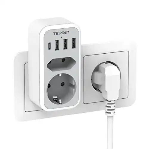 Tessan-USB-Steckdose TESSAN Doppelstecker, USB C