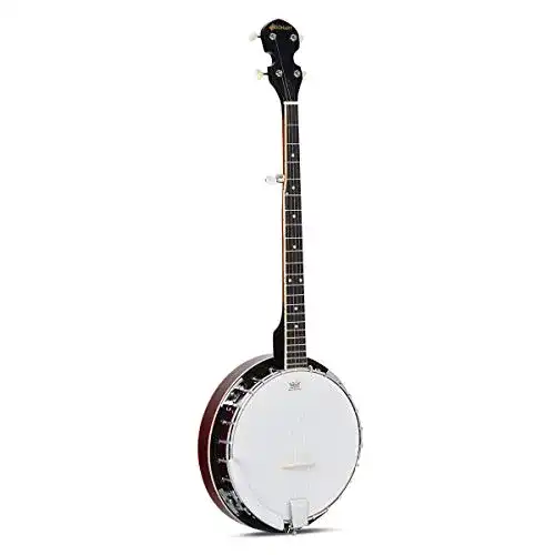 Banjo COSTWAY 5-saitiges 39 Zoll mit Reinigungstuch, Stimmgerät