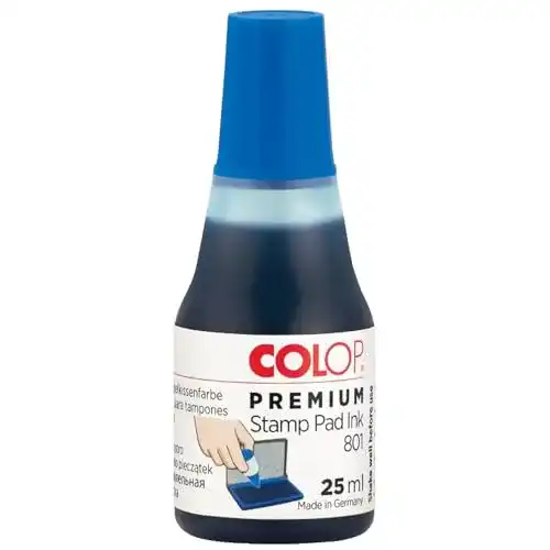 Stempelfarbe Colop Premium 801 blau, auf Wasserbasis
