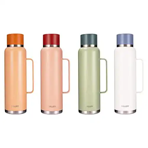 Edelstahl-Trinkflasche 1,5 Liter Diller Thermoskanne