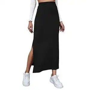 Maxirock DIDK Damen Rock Elegant Rockabilly Vintage Retro
