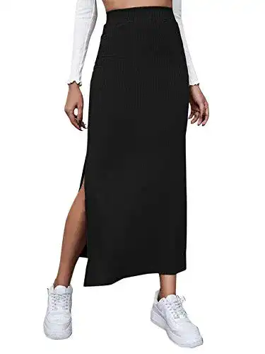 Maxirock DIDK Damen Rock Elegant Rockabilly Vintage Retro