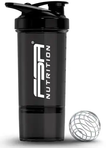 Eiweiß-Shaker FSA Nutrition Protein Shaker mit Pulverfach BPA frei