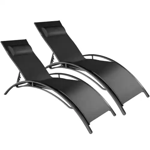 Die beste Aluminium-Sonnenliege TecTake 800675 2er Set, inkl. Kopfpolster 2026 Test Bestseller Aluminium-Sonnenliege TecTake 800675 2er Set, inkl. Kopfpolster