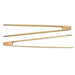 Grillzange Holz Die schönen Dinge 2er Set Grillzange BBQ Zange Buche