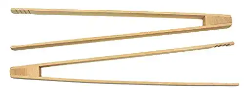 Grillzange Holz Die schönen Dinge 2er Set Grillzange BBQ Zange Buche